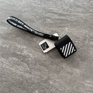 Off-White Black and White Striped Wallet